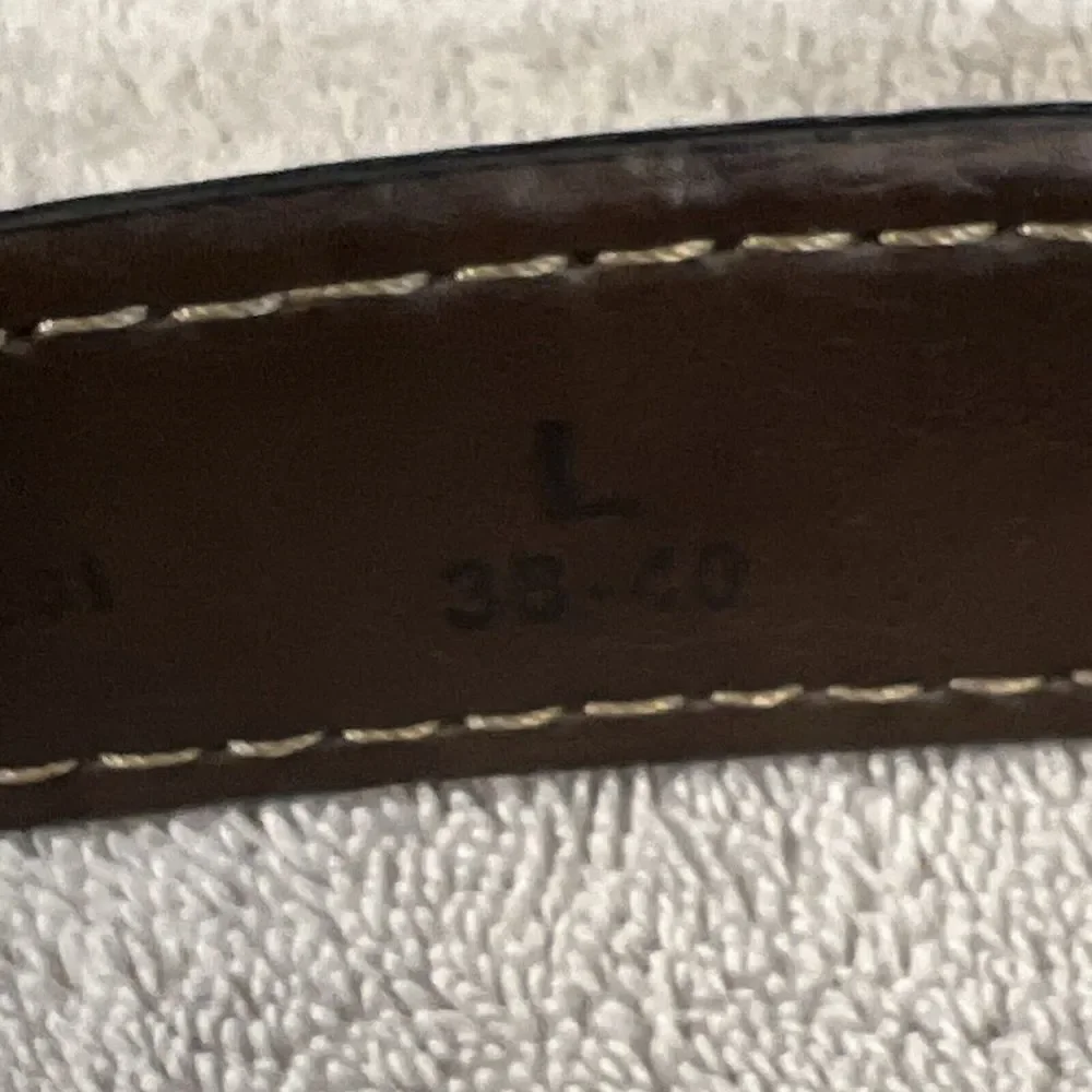 Levis Brown‎ Work Belt Mens Sz L 38-40 Synthetic Leather 2-Horse Brand 1.5